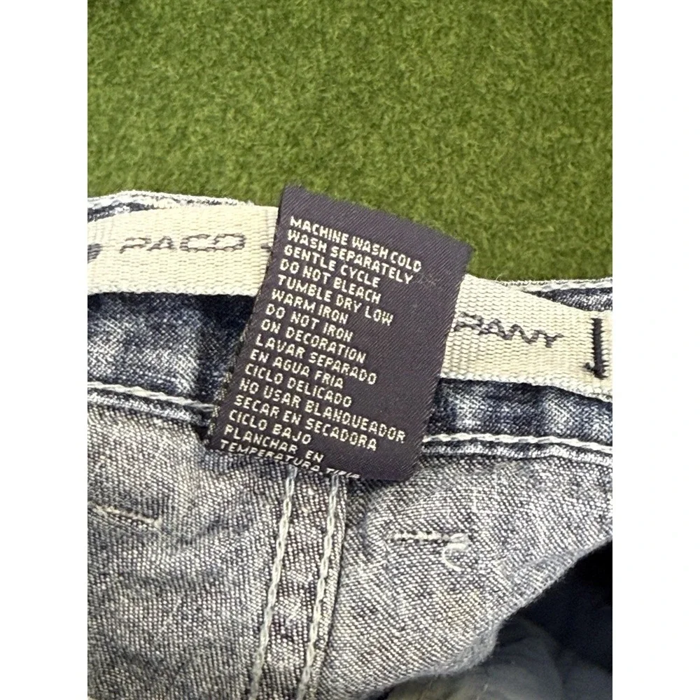 Vintage Paco Jeans Mens 34 x 33 Blue Medium Wash Carpenter Baggy Hip Hop Rap Y2K